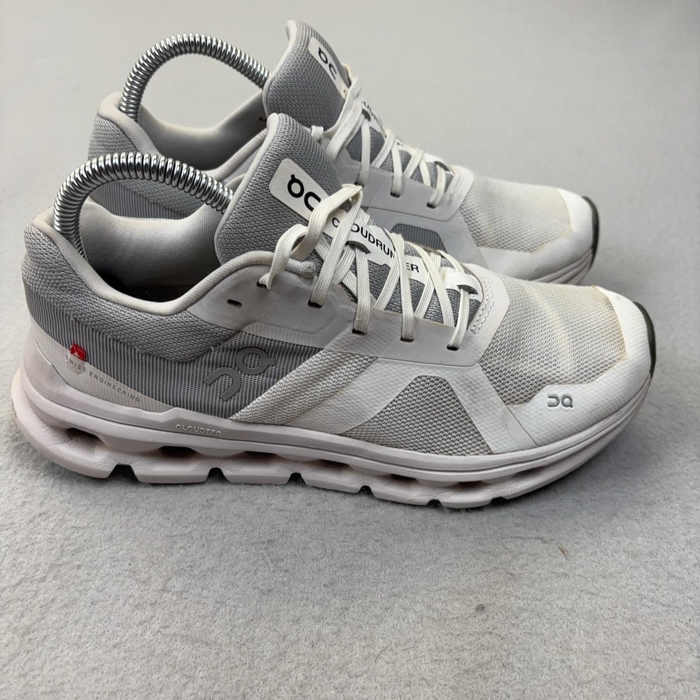 On Cloudrunner Shoes Womens Size 7.5 White CloudTec Running Sneakers Athletic